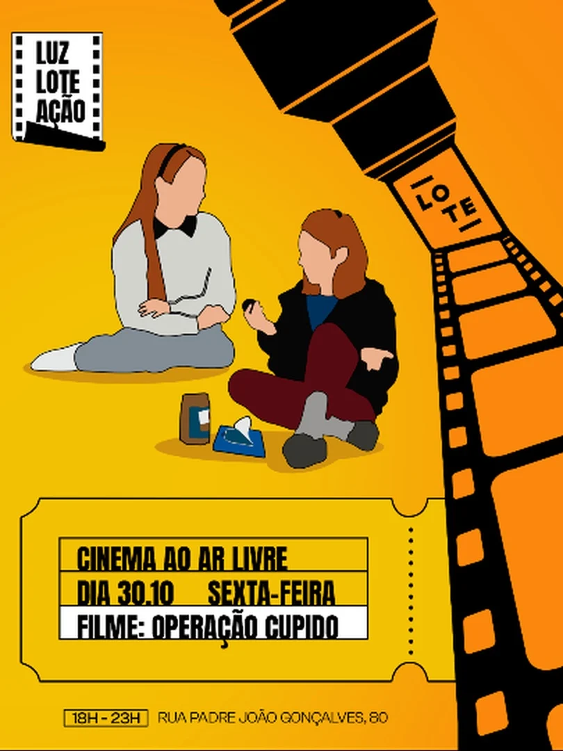 Luz, Lote, Ação! Cinema ao ar livre com Operação Cupido